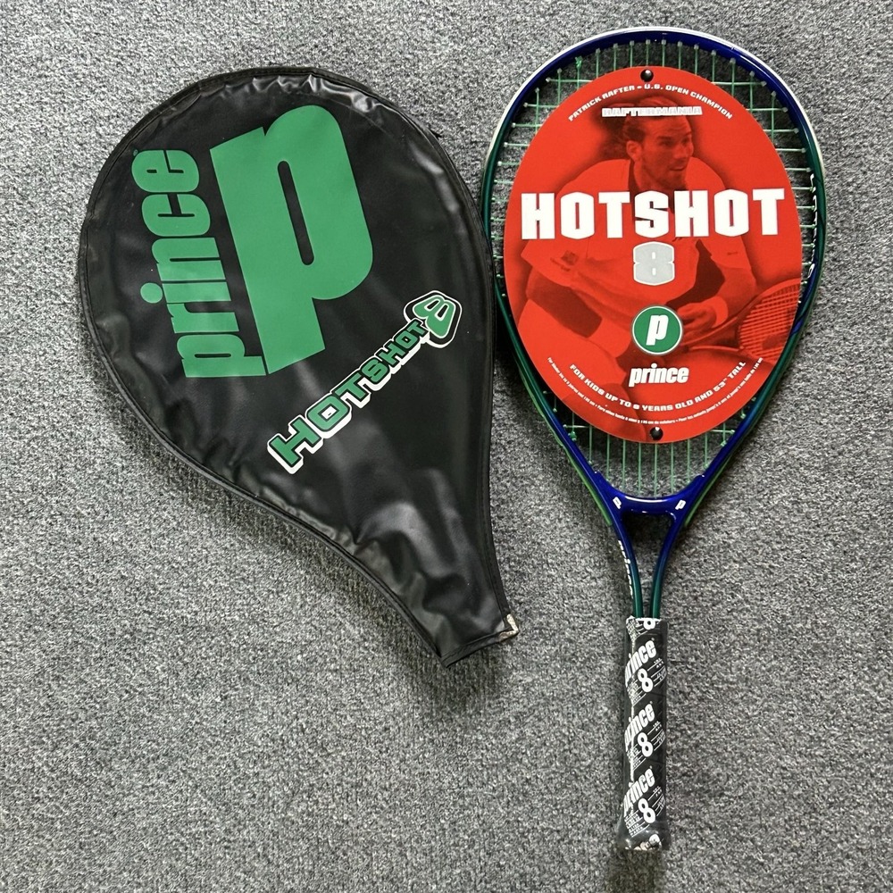 Prince Hotshot 8 Tennis Racket 23 In Junior Youth Kids W/ Cover Blue Green